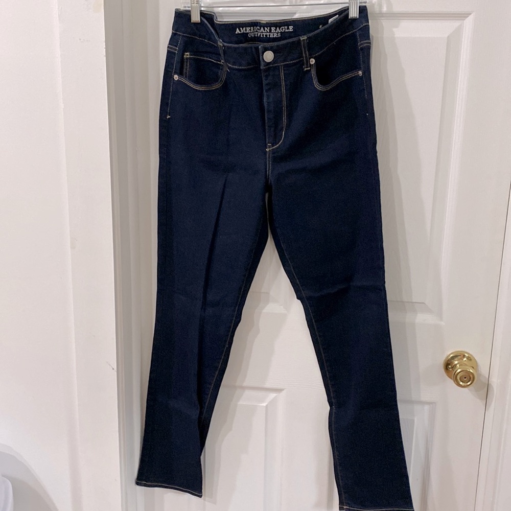 Deep Indigo Hi-Rise Jegging from AEO